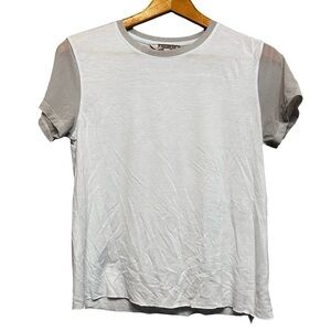 Athleta Cloudlight Hybrid Tee Mesh Short Sleeves Ethereal Blue Size Medium